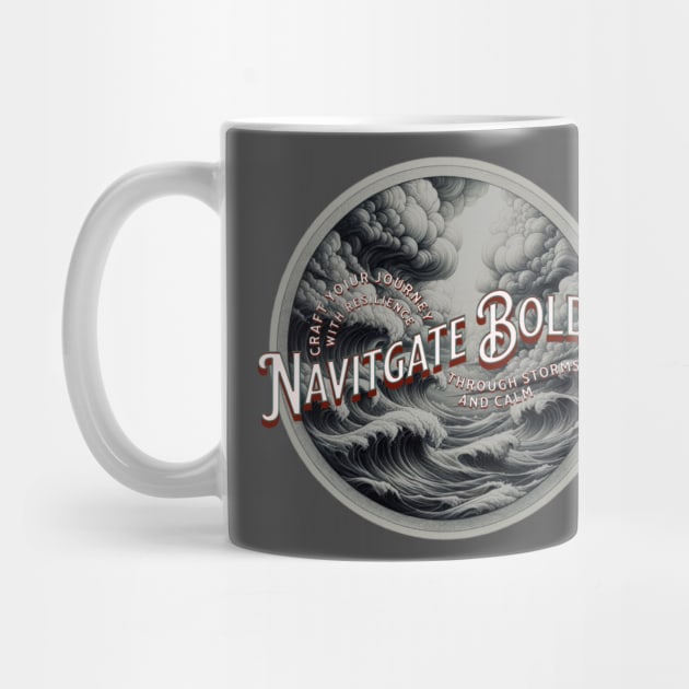 "Navigate Boldly - Craft Your Journey Through Storms and Calm by Spearhead Ink